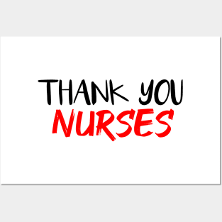 thank you nurses Posters and Art